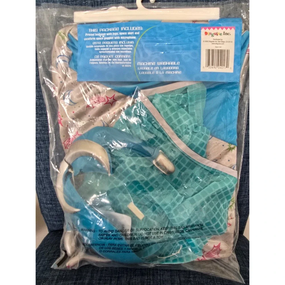 Rocket Raider Girls Luna Space Costume Disguise Inc Kids Size 7-10 Galactic Blue